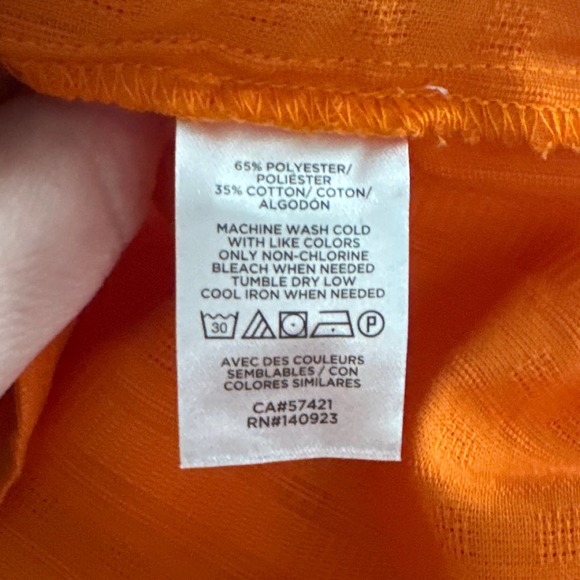 Loft Orange blouse size XL - Picture 5 of 6